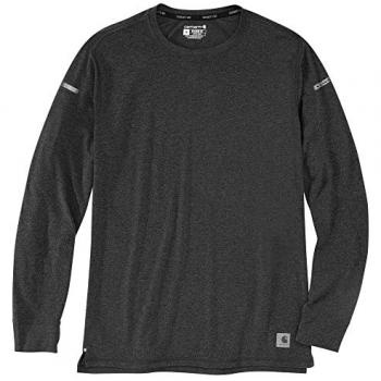 Camiseta de Manga Larga Carhartt Ligera y Duradera Relaxed Fit - Negro Gris (XL)