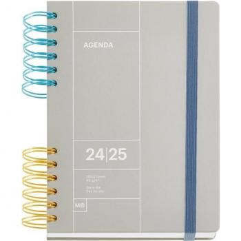 Agenda escolar Plus D/P GRIS BASICS 2024-2025 MR Miquelrius