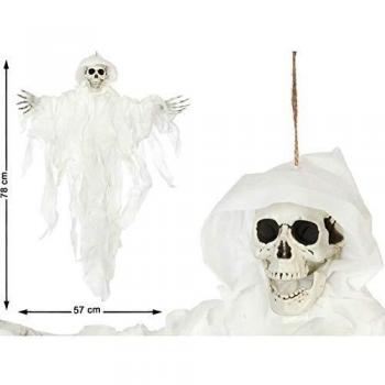 Atosa 38984 Esqueleto decorativo Unisex - Adulto, blanco, 78 x 57 cm