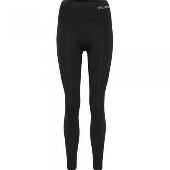 Mallas Hummel Tif Seamless de Cintura Alta para Dama - Color Negro - Talla XL