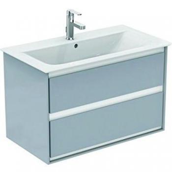 Mueble de baño Ideal Standard Air 800 mm, marrón mate / blanco mate, 2 cajones