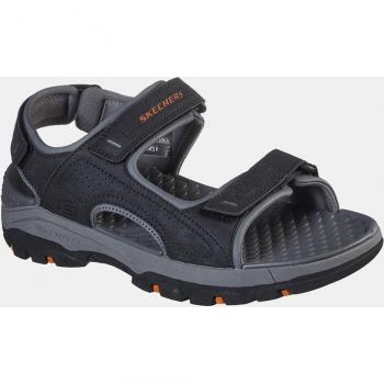 Skechers Sandalias Hombre Casual en Piel Negro