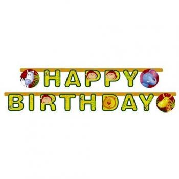 Guirnalda de Happy Birthday de Safari