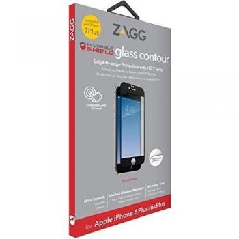 ZAGG invisibleSHIELD Contour Glass para Apple iPhone 7 Plus, negro - apropiado para iPhone 7 Plus