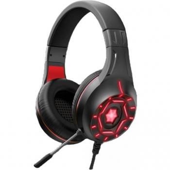 Klack Komc G315 Auriculares Gaming RGB con Micrófono USB Rojo Cable de 2 Metros