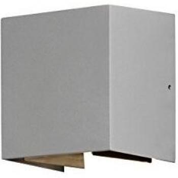 Aplique LED exterior Cremona 13 cm gris, alta potencia 2x3W, IP54