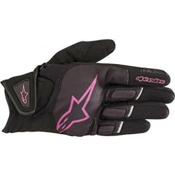 Alpinestars Women's Stella Atom Black Fuchsia Motorcycle Gloves