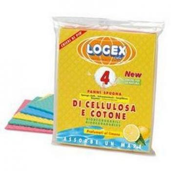 Paquete de 4 Pannos de Espuma Logex 18x20 cm - Colores Variados