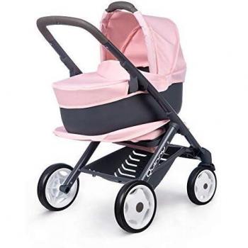 Smoby – Quinny 3 en 1 – Cochecito multifunción para muñecas de hasta 42 cm – Cochecito de muñecas Convertible para Diferentes Necesidades en diseño Quinny, para niños a Partir de 3 años