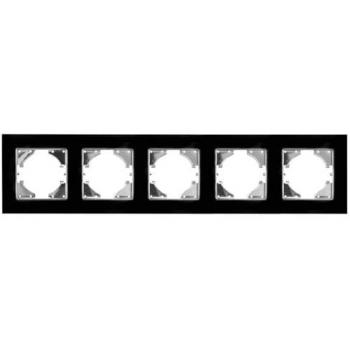 Marco de Cristal Horizontal 5 Elementos Onlex con Acabado Negro