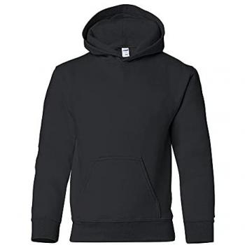 Gildan Heavy Blend Kids Unisex Hoodie Large Black