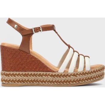 Sandalias de cuña de piel RONDA W7W con cierre de hebilla y diseño elegante