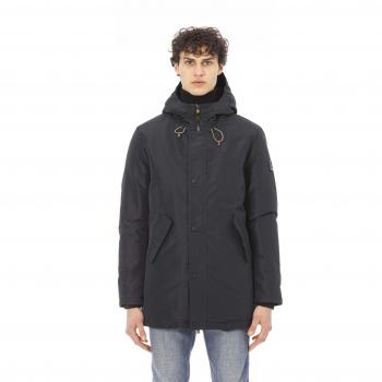 Baldinini Trend Blue Polyester Jacket - S