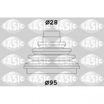 Fuelle de transmisión SASIC CV-joint boot 2933003, juego de fuelles para árbol de transmisión, alta resistencia, fácil instalación, compatible con múltiples modelos de vehículos