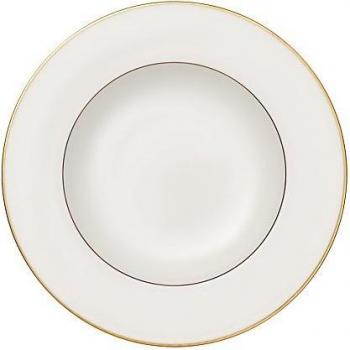 Villeroy & Boch Anmut Soup Plate with Gold Rim