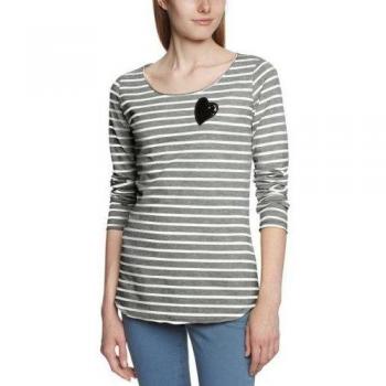Boss Orange Tenne - Camiseta de manga larga para mujer, talla 38, color gris