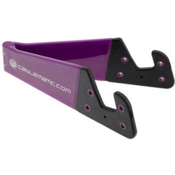 Soporte Plegable y Portátil para Teléfono Móvil y Tablet en Violeta - Cablematic