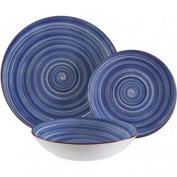Vajilla Versa Artesia 18 Piezas Azul Porcelana