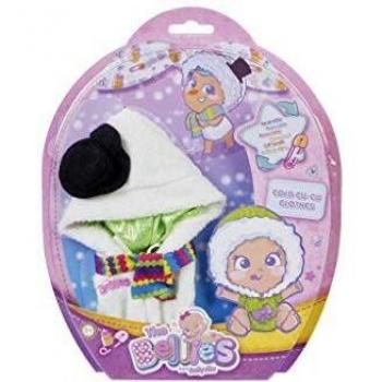 The Bellies- Cold cu-cu clothes, ropita de invierno reversible. Modelo verde y blanco