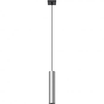 Lámpara de techo moderna y delgada cromada Sollux Lagos 1x GU10