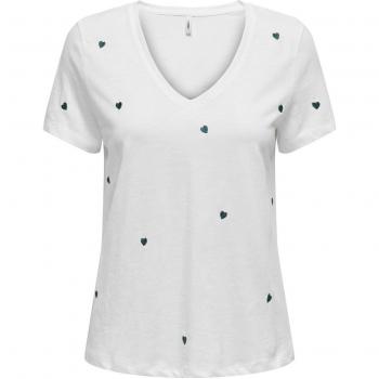Only Ketty Life Women's V-Neck T-Shirt