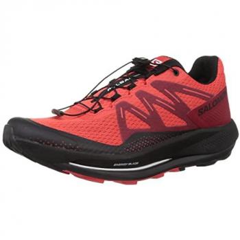 Salomon - Zapatillas de trail running de hombre Pulsar Trail, color Rojo (Poppy Red/Biking Red/Black), tamaño 42 2/3 EU