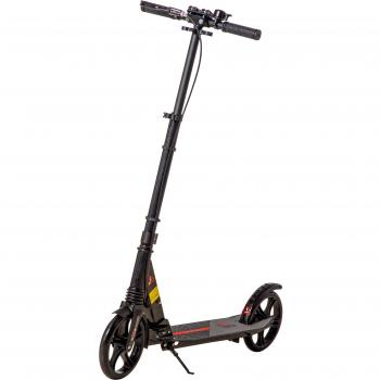HOMCOM Patinete Scooter Plegable para Adultos y Niños de +14 Años, Altura Ajustable, Grandes Ruedas de 200mm, Amortiguador, Ligero, con Freno