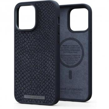 Njord byElements Magsafe Black Salmon Leather Case for iPhone 14 Pro Max
