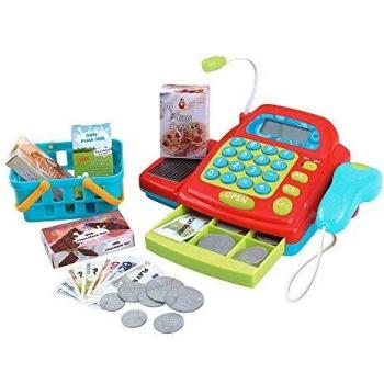 PlayGo - Caja registradora eléctrica con accesorios