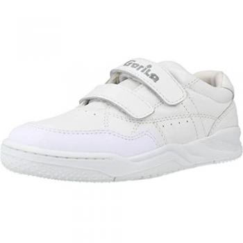Gorila 43400 Zapatillas deportivas de niños de piel en color blanco T. 30