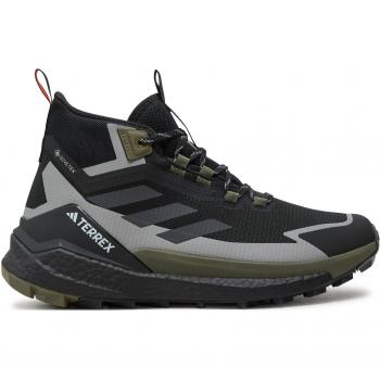 adidas Terrex Free Hiker 2.0 Gore-Tex Hiking Shoes for Men - Black/Carbon/Olive Strata, Size 47 1/3
