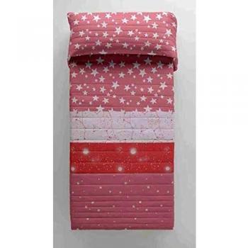 COOL KIDS Colcha Bouti Indigo A Pink 90 cm
