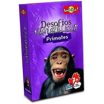 Bioviva- Juego de cartas Desafíos Naturaleza Primates