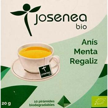 Josenea Anis-Menta-Regaliz 10Piramides Ensobradas Bio 200 g