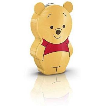 Philips Disney Winnie The Pooh - Linterna, LED, luz blanca fría, 0,3 W, sintético, color amarillo y rojo