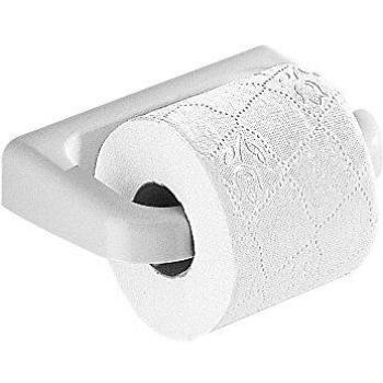 Gedy 72240200100 Portarrollo, Blanco, 11,5x18x3,5