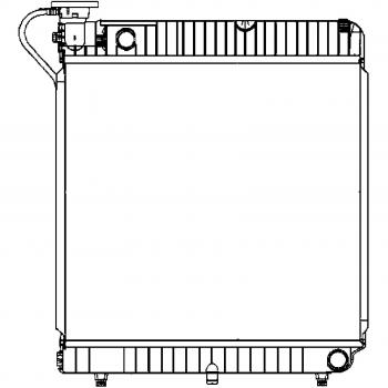 Radiador de refrigeración de motor NISSENS 63005A