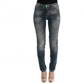 Roberto Cavalli Women Blue Wash Cotton Blend Slim Fit Jeans W26