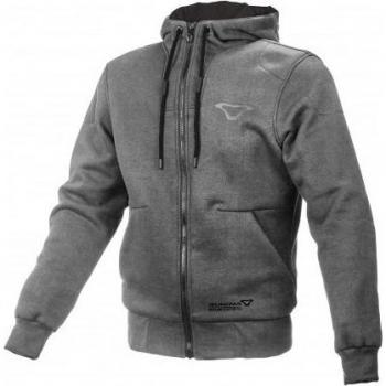 Chaqueta de Moto con Capucha Macna Nuclone Negro y Gris Oscuro