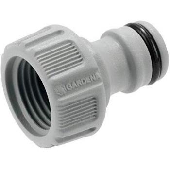 Gardena 18200-50, conexión a prueba, fácil manejo, Negro, Gris, 16,7 mm