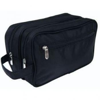 Grande Negro Neceser Para Hombre