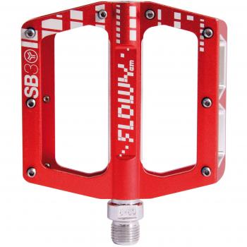 Desconocido SB3 sbpdflam Pedales de Bicicleta Unisex, Rojo