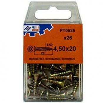 PROFER TOP - Tirafondo C/Plan Pozi Bic C/15 Profer Top 4,5X20 Mm