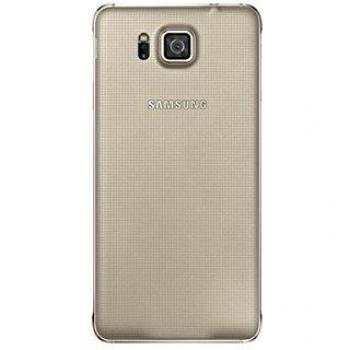Samsung EF-OG850SFEGWW - Cubierta posterior para Samsung Galaxy Alpha G850F, dorado- Versión Extranjera