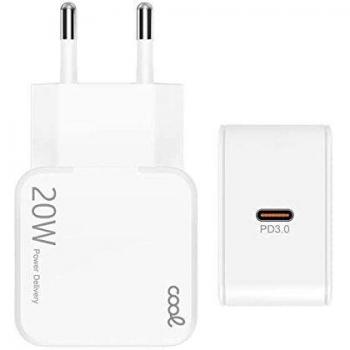 Cargador Red Universal Fast Adapt. Charger (PD) 1 x Tipo-C (20W) Cool Blanco