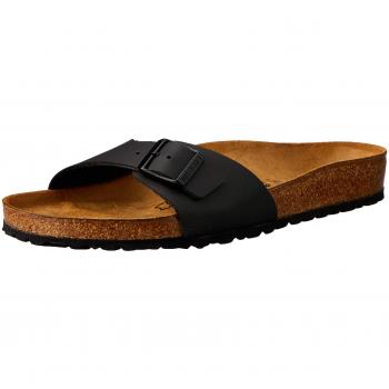 Birkenstock Madrid Black Birko-Flor Unisex Slide Sandals