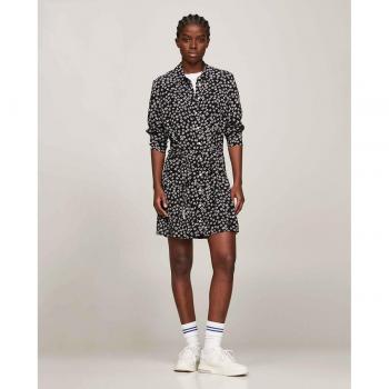 Vestido camisero con estampado floral de corte mini Tommy Jeans
