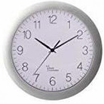 Reloj de pared de aluminio - Diámetro 30 cm, controlado por DCF
