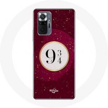 Funda de Silicona Suave Harry Potter para Xiaomi Redmi Note 10 Pro - Ruta 9 3/4 - Negra