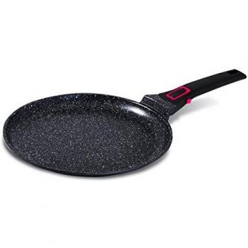 Crepera Granit Pro de Aluminio Fundido 28 cm con Mango Amovible y Recubrimiento Antiadherente sin PFOA